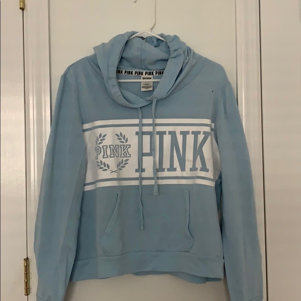 PINK baby blue hoodie